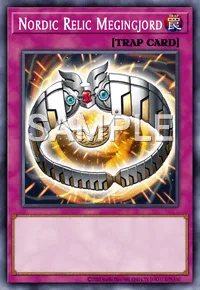 Nordic Relic Megingjord, Yu-Gi-Oh! card, TRAP