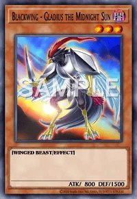 Blackwing - Gladius the Midnight Sun, Yu-Gi-Oh! card, DARK