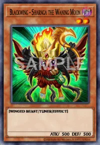 Blackwing - Sharnga the Waning Moon, Yu-Gi-Oh! card, DARK