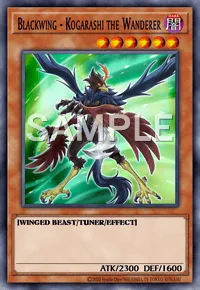 Blackwing - Kogarashi the Wanderer, Yu-Gi-Oh! card, DARK