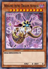 Meklord Astro Dragon Asterisk, Yu-Gi-Oh! card, DARK