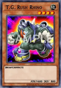 T.G. Rush Rhino, Yu-Gi-Oh! card, EARTH