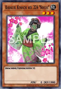Karakuri Komachi mdl 224 "Ninishi", Yu-Gi-Oh! card, EARTH