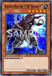 Karakuri Ninja mdl 7749 "Nanashick", Yu-Gi-Oh! card, EARTH