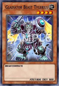 Gladiator Beast Tygerius, Yu-Gi-Oh! card, EARTH