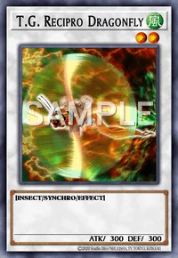 T.G. Recipro Dragonfly, Yu-Gi-Oh! card, WIND