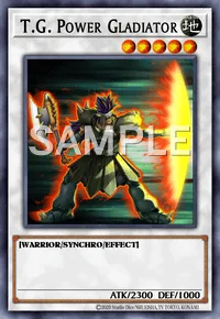 T.G. Power Gladiator, Yu-Gi-Oh! card, EARTH