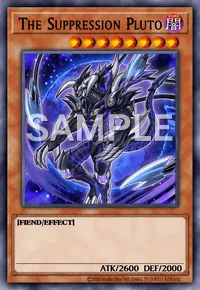 The Suppression Pluto, Yu-Gi-Oh! card, DARK