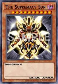 The Supremacy Sun, Yu-Gi-Oh! card, DARK