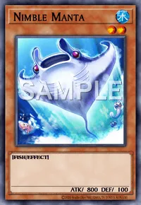 Nimble Manta, Yu-Gi-Oh! card, WATER