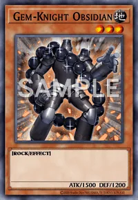 Gem-Knight Obsidian, Yu-Gi-Oh! card, EARTH