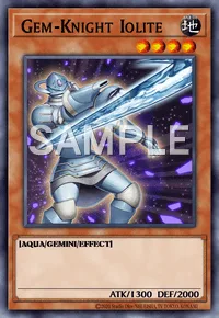 Gem-Knight Iolite, Yu-Gi-Oh! card, EARTH