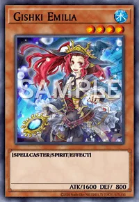 Gishki Emilia, Yu-Gi-Oh! card, WATER