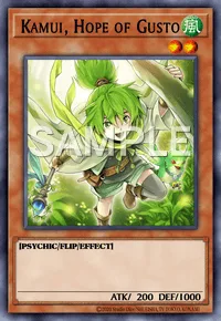 Kamui, Hope of Gusto, Yu-Gi-Oh! card, WIND