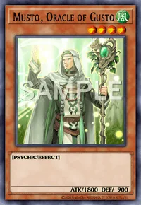 Musto, Oracle of Gusto, Yu-Gi-Oh! card, WIND
