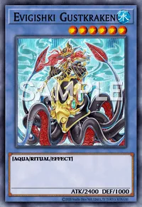 Evigishki Gustkraken, Yu-Gi-Oh! card, WATER
