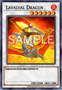 Lavalval Dragun, Yu-Gi-Oh! card, FIRE