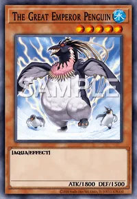 The Great Emperor Penguin, Yu-Gi-Oh! card, WATER