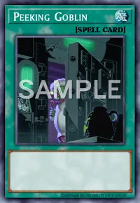 Peeking Goblin, Yu-Gi-Oh! card, SPELL
