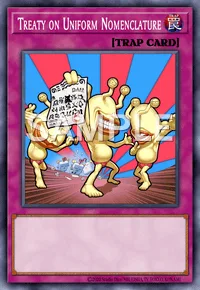 Treaty on Uniform Nomenclature, Yu-Gi-Oh! card, TRAP