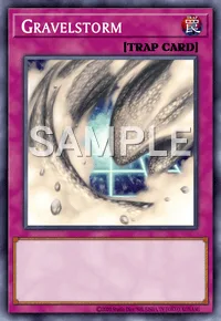 Gravelstorm, Yu-Gi-Oh! card, TRAP