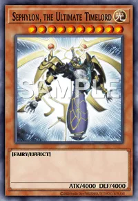 Sephylon, the Ultimate Timelord, Yu-Gi-Oh! card, LIGHT