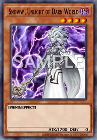 Snoww, Unlight of Dark World, Yu-Gi-Oh! card, DARK