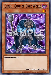 Ceruli, Guru of Dark World, Yu-Gi-Oh! card, DARK