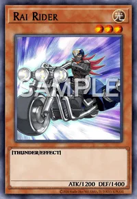 Rai Rider, Yu-Gi-Oh! card, LIGHT
