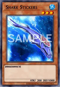 Shark Stickers, Yu-Gi-Oh! card, WATER