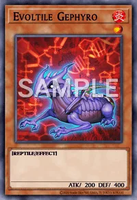 Evoltile Gephyro, Yu-Gi-Oh! card, FIRE