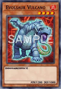 Evolsaur Vulcano, Yu-Gi-Oh! card, FIRE