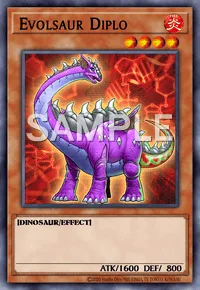Evolsaur Diplo, Yu-Gi-Oh! card, FIRE