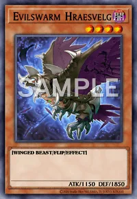 Evilswarm Hraesvelg, Yu-Gi-Oh! card, DARK