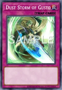 Dust Storm of Gusto, Yu-Gi-Oh! card, TRAP