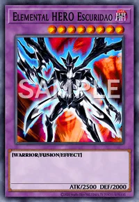 Elemental HERO Escuridao, Yu-Gi-Oh! card, DARK