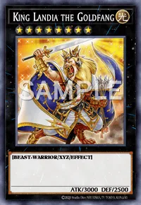 King Landia the Goldfang, Yu-Gi-Oh! card, LIGHT