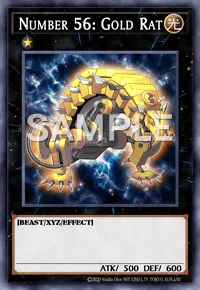 Number 56: Gold Rat, Yu-Gi-Oh! card, LIGHT