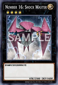 Number 16: Shock Master, Yu-Gi-Oh! card, LIGHT