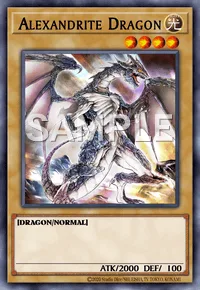 Alexandrite Dragon, Yu-Gi-Oh! card, LIGHT