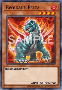 Evolsaur Pelta, Yu-Gi-Oh! card, FIRE