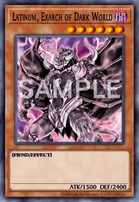Latinum, Exarch of Dark World, Yu-Gi-Oh! card, DARK