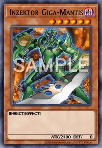 Inzektor Giga-Mantis, Yu-Gi-Oh! card, DARK