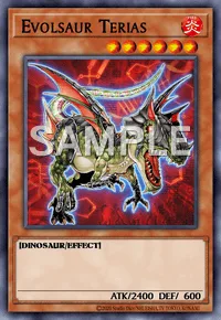 Evolsaur Terias, Yu-Gi-Oh! card, FIRE