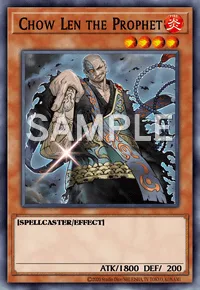 Chow Len the Prophet, Yu-Gi-Oh! card, FIRE