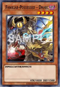 Familiar-Possessed - Dharc, Yu-Gi-Oh! card, DARK