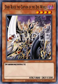 Dark Blade the Captain of the Evil World, Yu-Gi-Oh! card, DARK
