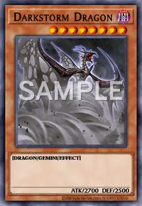 Darkstorm Dragon, Yu-Gi-Oh! card, DARK