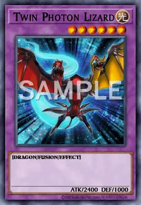 Twin Photon Lizard, Yu-Gi-Oh! card, LIGHT