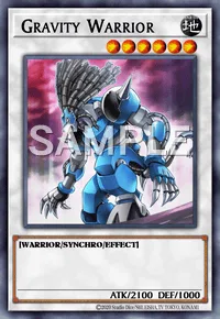 Gravity Warrior, Yu-Gi-Oh! card, EARTH